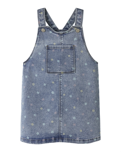 Name It - NMFRosa Denim Kjole - Medium Blue Denim/ Flower